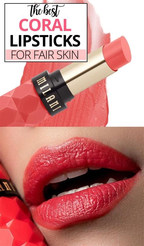 coral lipstick for different skins.